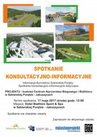 Spotkanie dot. projektu "Budowa Centrum Narciarstwa Biegowego i Biathlonu  w Szklarskiej Porębie - Jakuszycach"