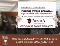 Bezpłatny wykład specjalisty ds. odszkodowań pt: POZNAJ SWOJE PRAWA.