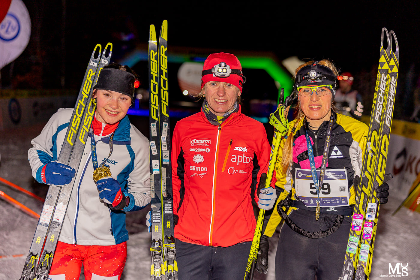 Trzy najlepsze narciarki w biegu na 12 kilometrów trzeciego dnia Biegu Piastów '22