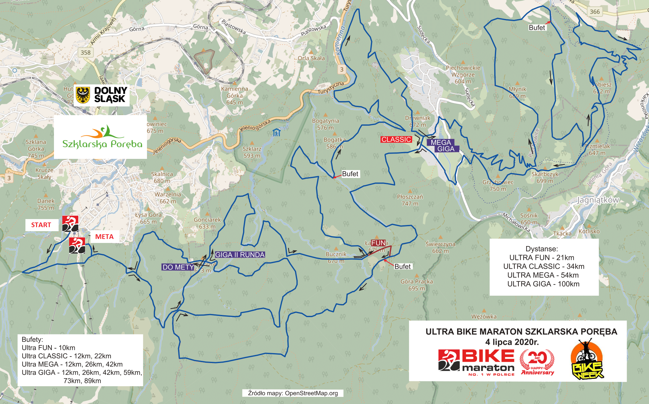 Bike Maraton Mapa