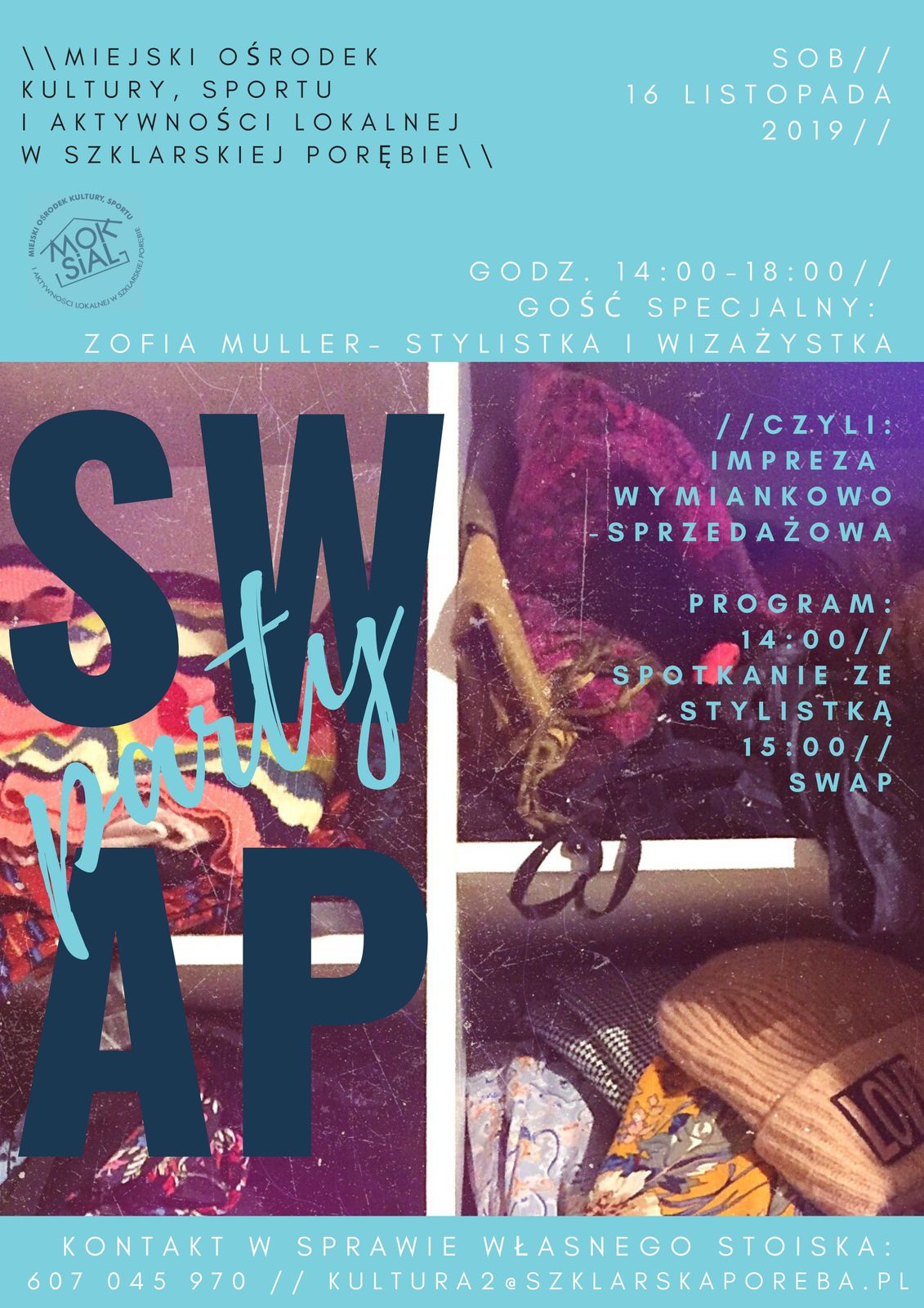 2019 11 16 swap party z gosciem specjalnym plakat