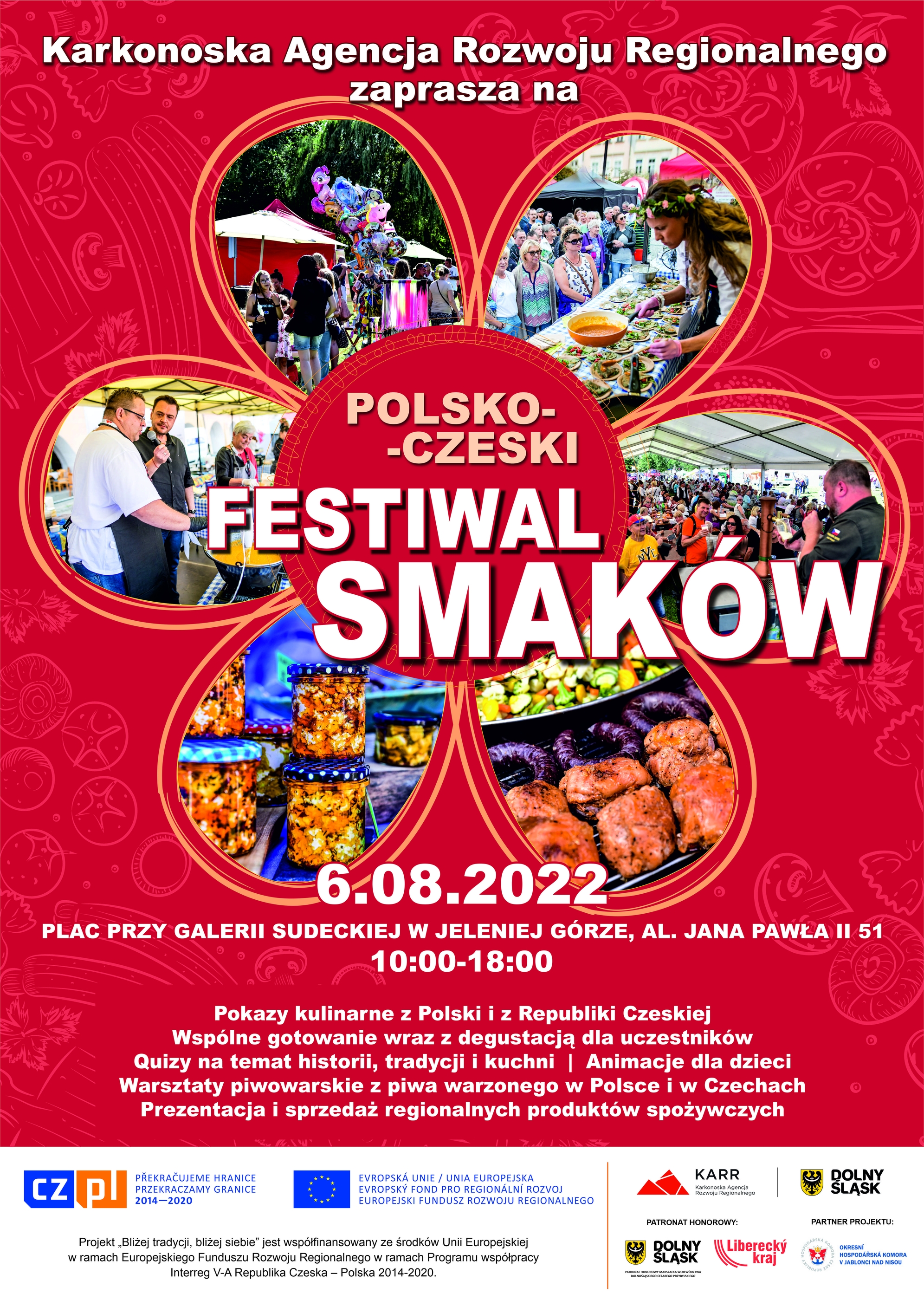 Polsko-Czeski Festiwal Smaków w Jeleniej Górze 6 sierpnia 2022