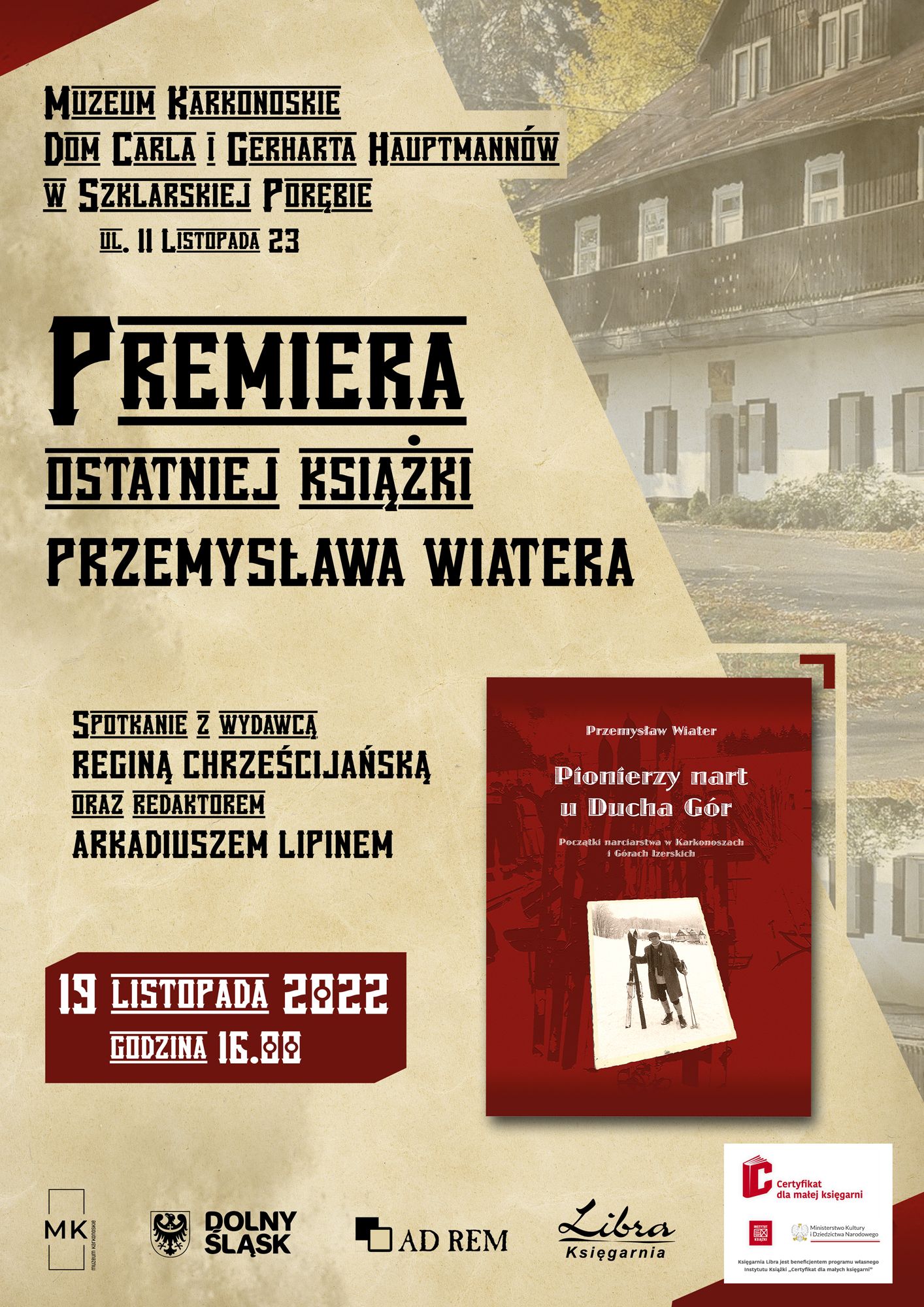 Premiera ostatniej książki Przemysława Wiatera