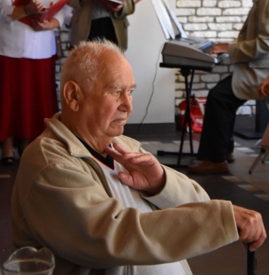 Tadeusz Zasada podczas dorocznego święta seniorów w Szklarskiej Porębie; w 2018 r. skończył 80 lat