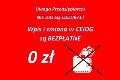 Ostrzeżenie przed opłatami