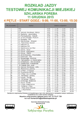 Rozkład Autobusu - test