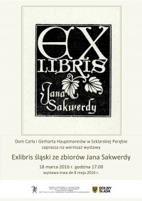 Exlibris śląski ze zbiorów Jana Sakwerdy